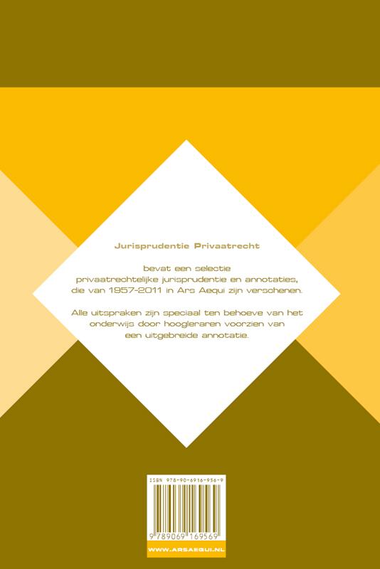 Achterkant van Jurisprudentie privaatrecht