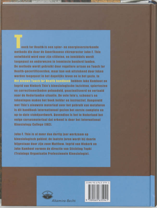 Achterkant van Het nieuwe Touch for Health-handboek