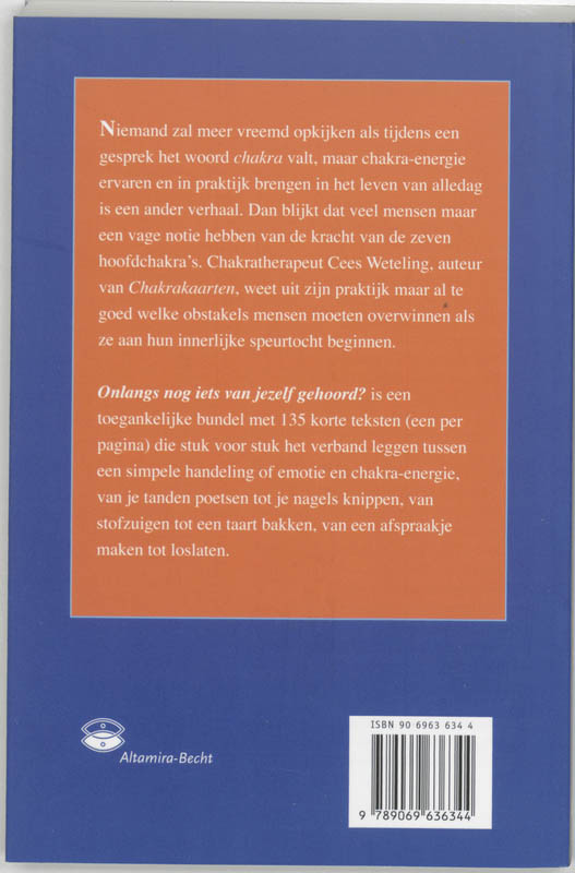 Achterkant van Onlangs nog iets van jezelf gehoord?