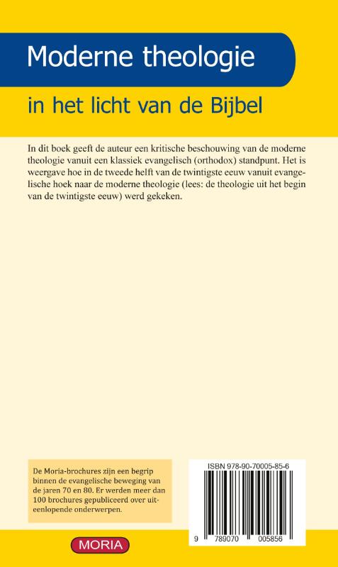 Achterkant van Moderne theologie
