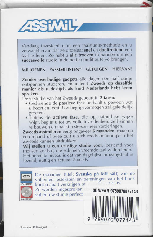 Achterkant van Zweeds zonder moeite