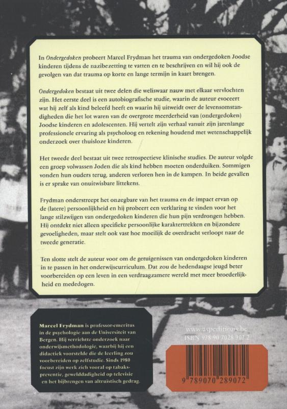 Achterkant van Ondergedoken