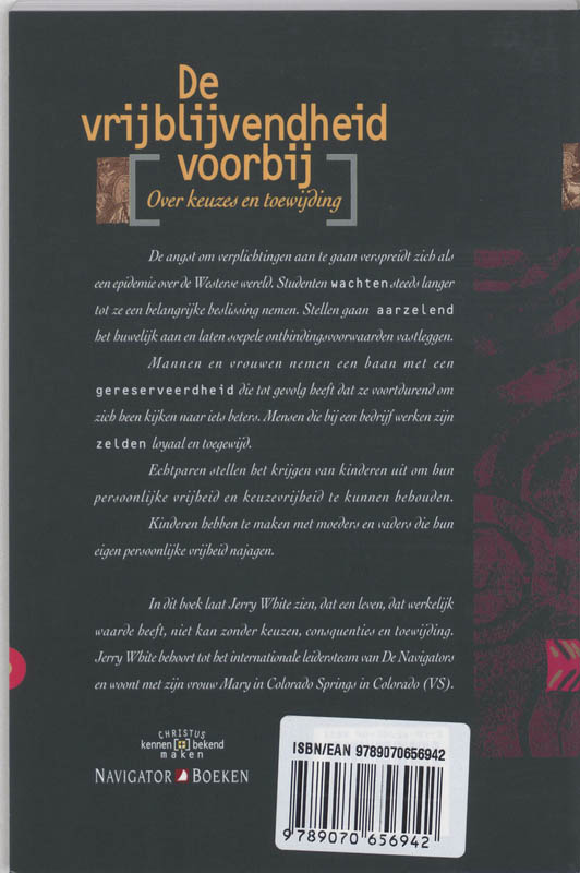 Achterkant van De vrijblijvendheid voorbij