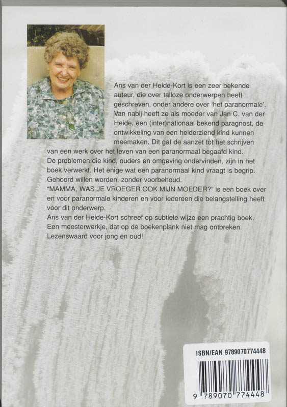 Achterkant van Mamma, was je vroeger ook mijn moeder?