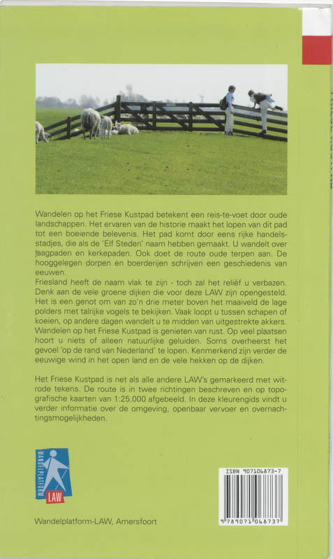 Achterkant van Friese Kustpad