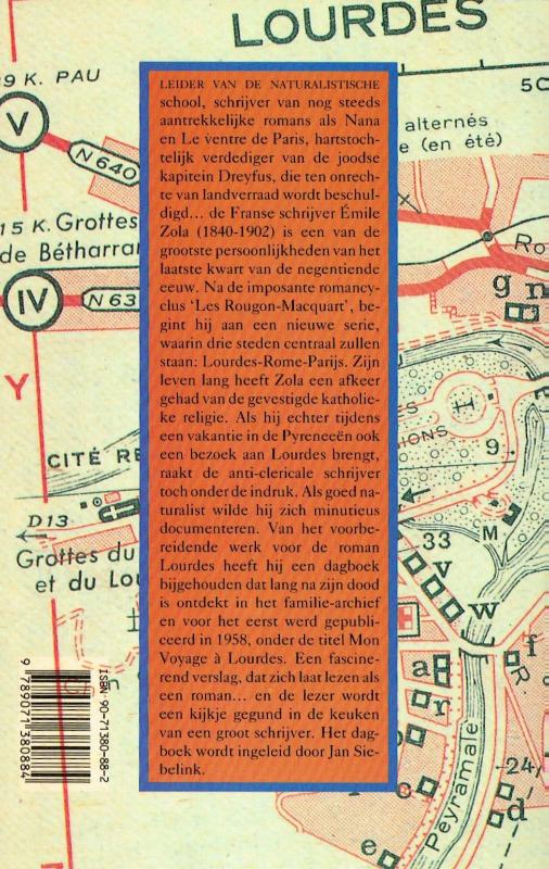 Achterkant van Mijn reis naar Lourdes