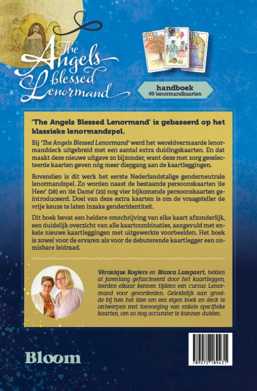 Achterkant van The Angels Blessed Lenormand Handboek (NL)