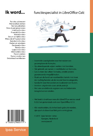 Achterkant van Ik word... functiespecialist in LibreOffice Calc