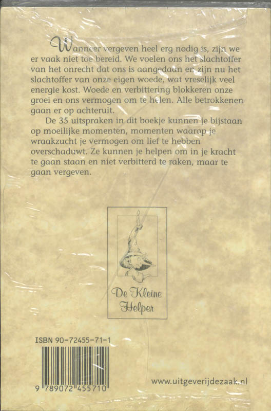 Achterkant van Vergeven brengt vrede