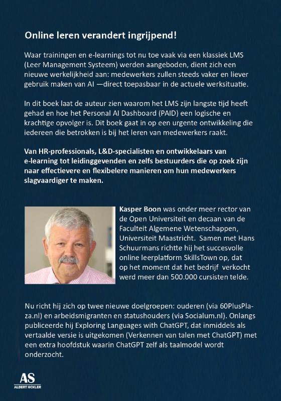 Achterkant van Vaarwel LMS Welkom PAID