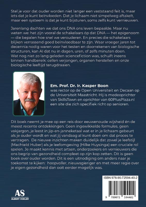 Achterkant van De toekomst van verouderen