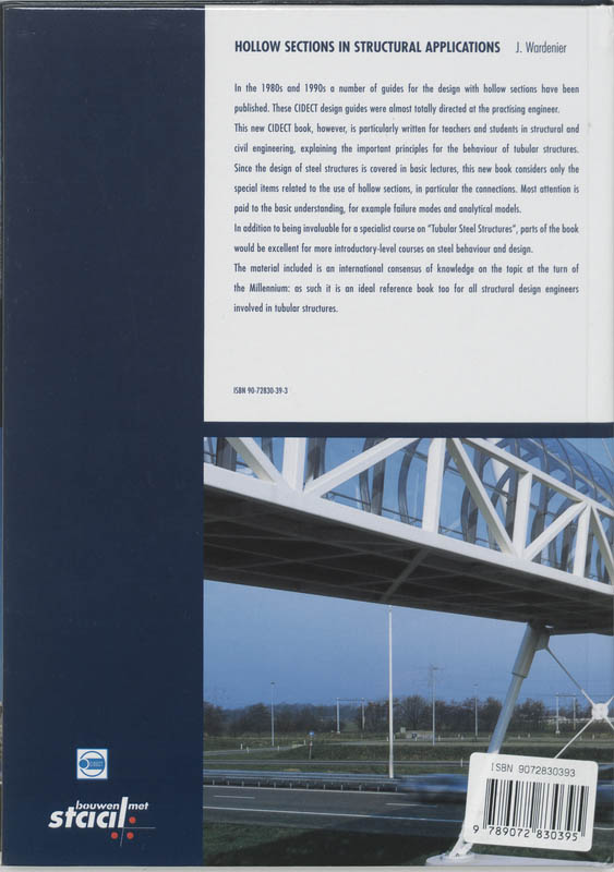Achterkant van Hollow sections in structural applications