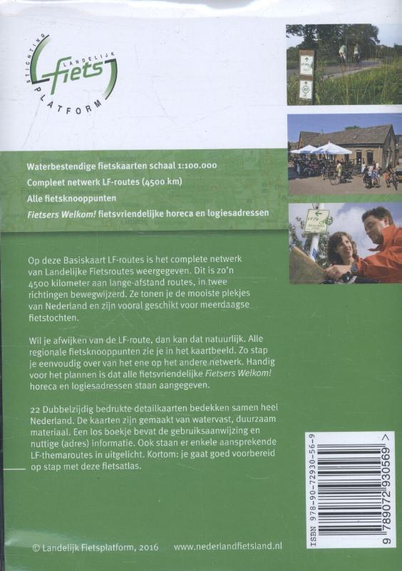 Achterkant van Basiskaart netwerk LF-routes