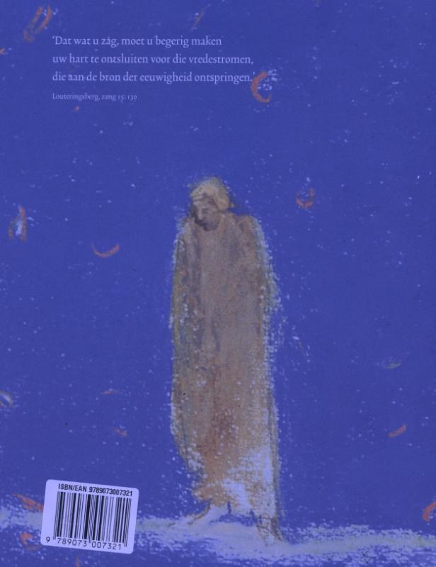 Achterkant van Dante's divina commedia in 111 pastels