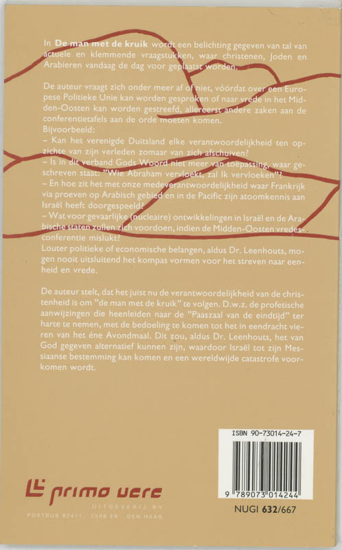 Achterkant van Man met de kruik