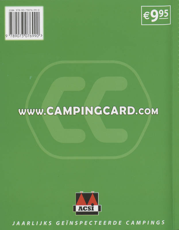 Achterkant van CampingCard ACSI 2008