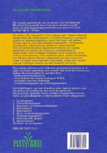 Achterkant van Honderd nieuwe muziekspelen