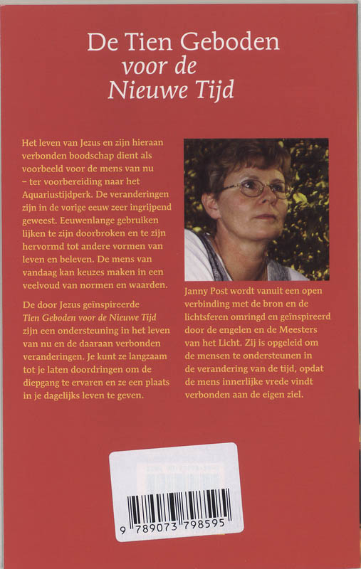 Achterkant van De Tien Geboden voor de nieuwe tijd