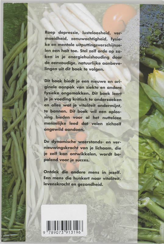 Achterkant van Energie uit je voeding