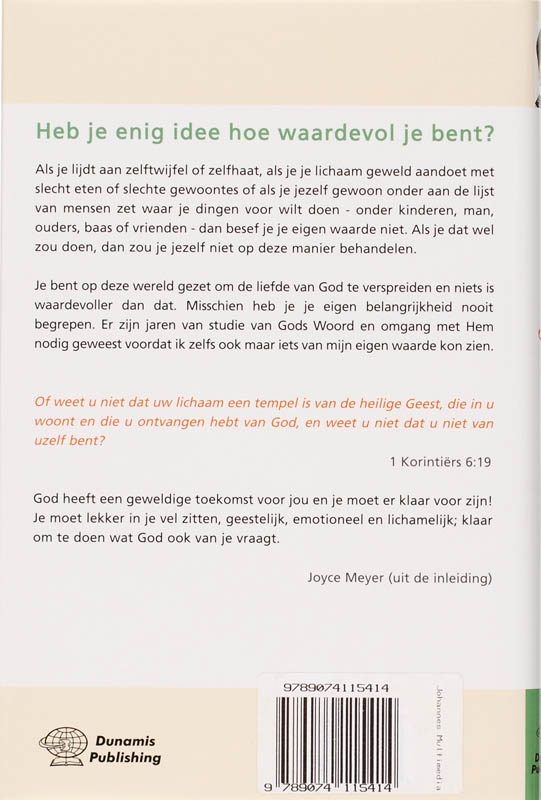 Achterkant van Lekker in je vel