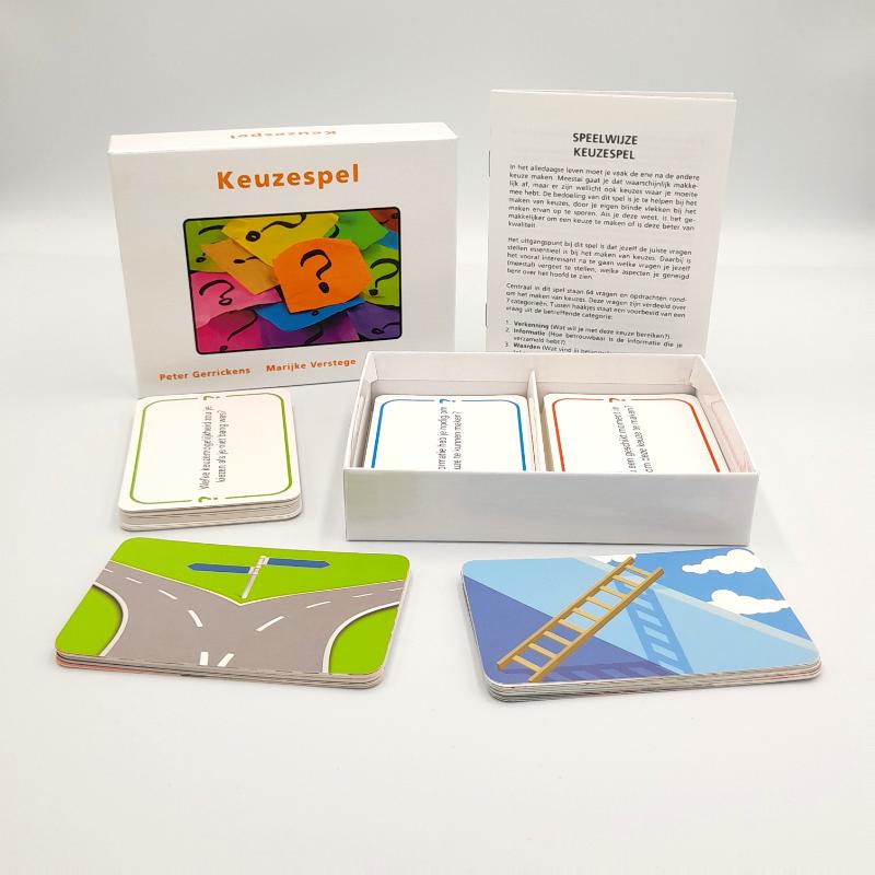 Achterkant van Keuzespel