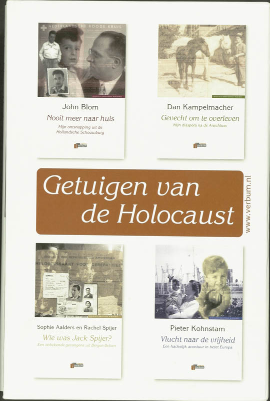 Achterkant van Getuigen van de Holocaust set