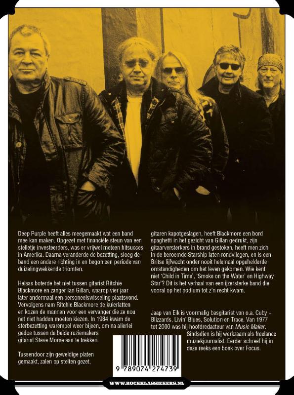 Achterkant van Deep Purple