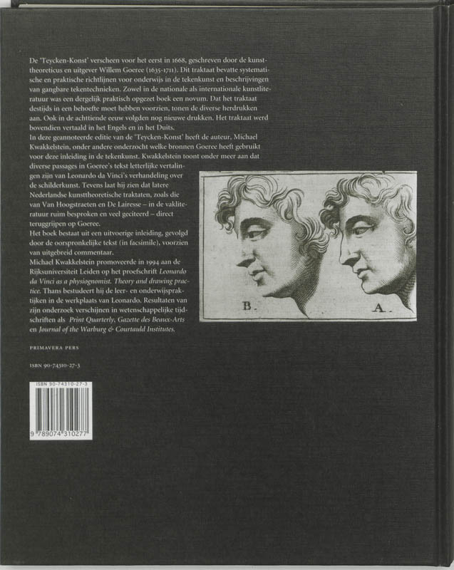 Achterkant van Inleydinge tot de al-ghemeene teycken-konst