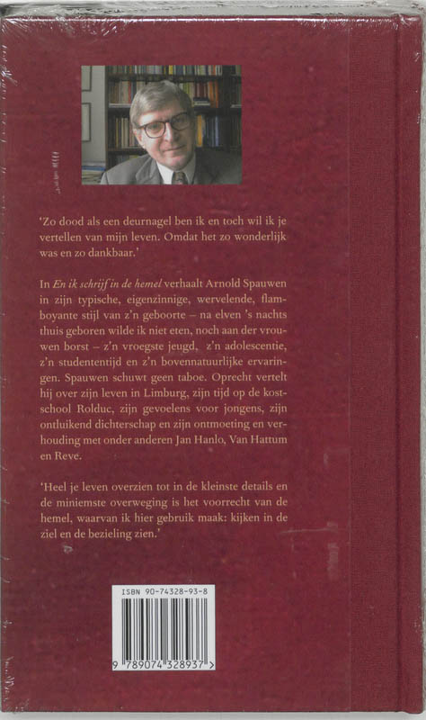 Achterkant van En ik schrijf in de hemel