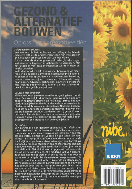 Achterkant van Gezond en alternatief bouwen