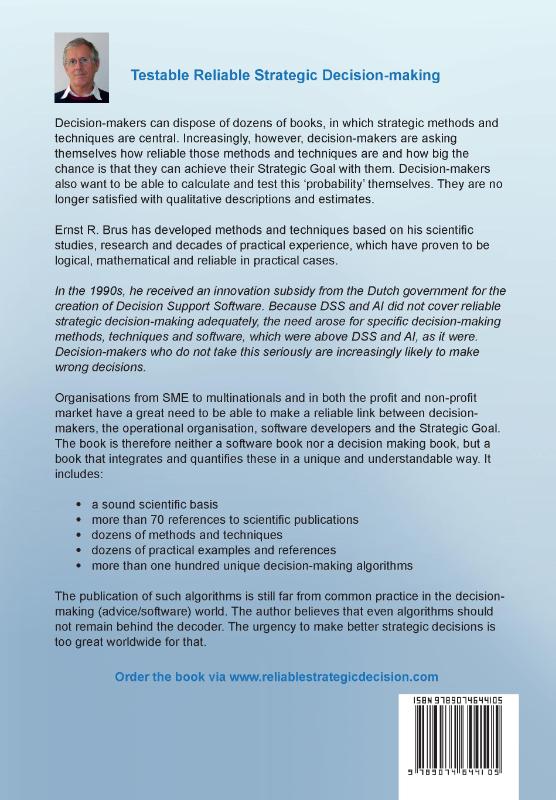 Achterkant van Reliable Strategic Decision Making