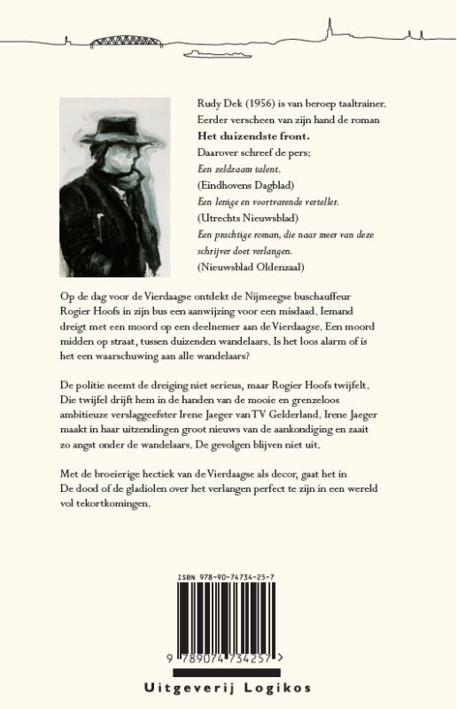 Achterkant van De dood of de gladiolen