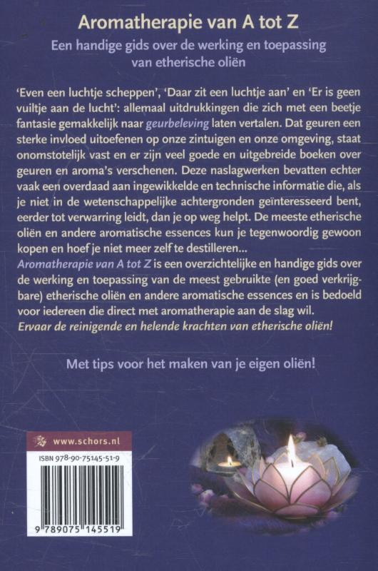 Achterkant van Aromatherapie van A tot Z