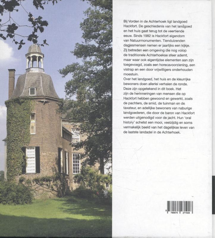 Achterkant van Verhalen van landgoed Hackfort