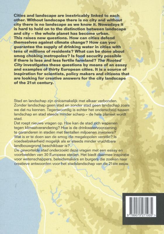 Achterkant van The rooted City / de gewortelde stad
