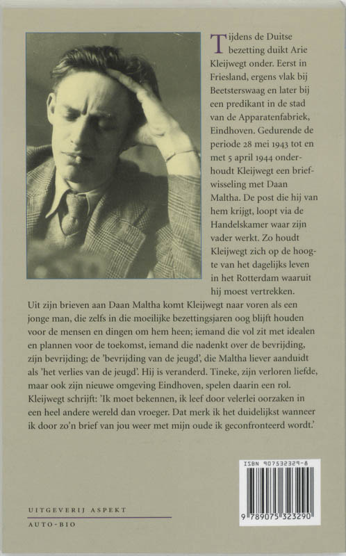 Achterkant van Brieven aan Daan Maltha