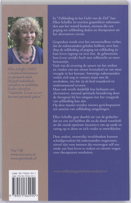 Achterkant van Zelfdoding in het licht van de ziel