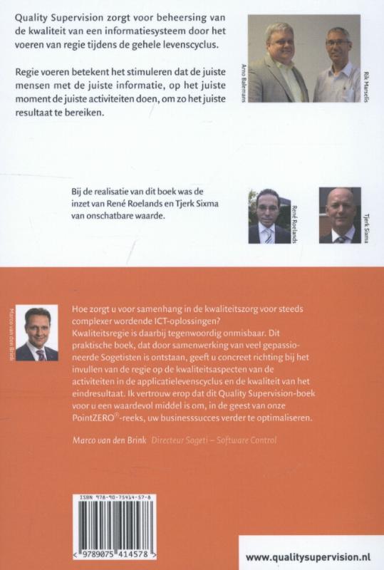 Achterkant van Quality supervision