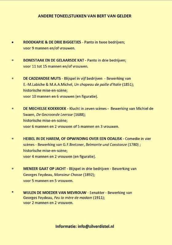 Achterkant van Roodkapje en De Drie Biggetjes