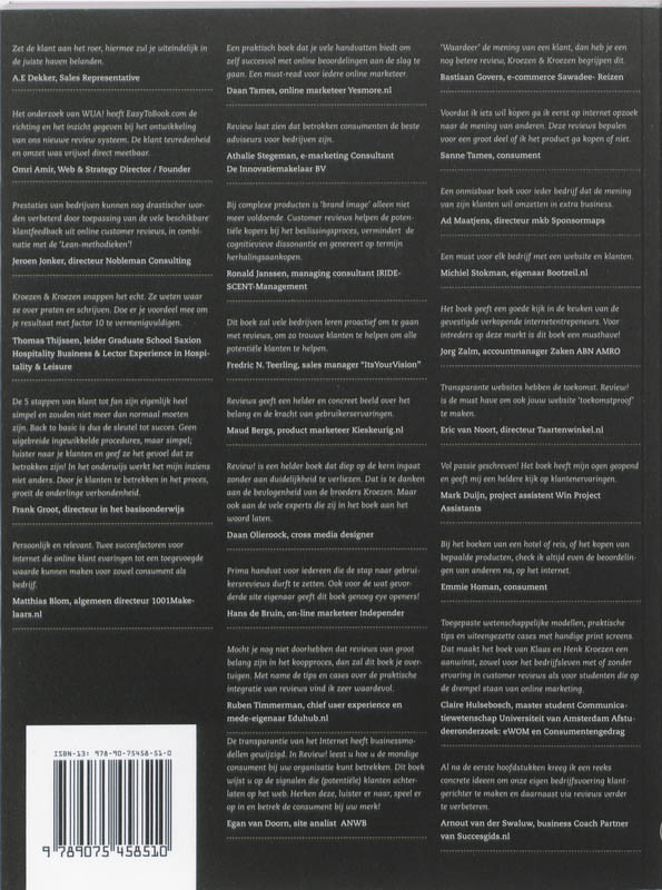 Achterkant van Review