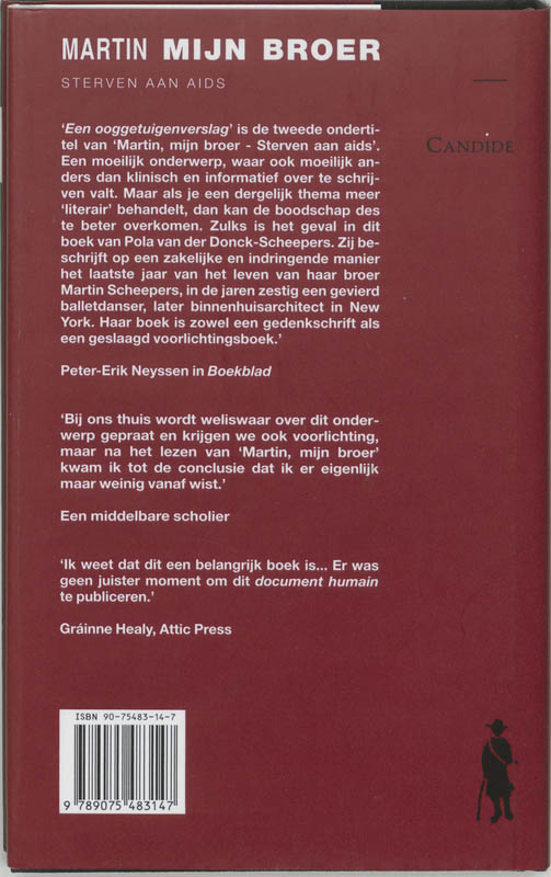 Achterkant van Martin mijn broer
