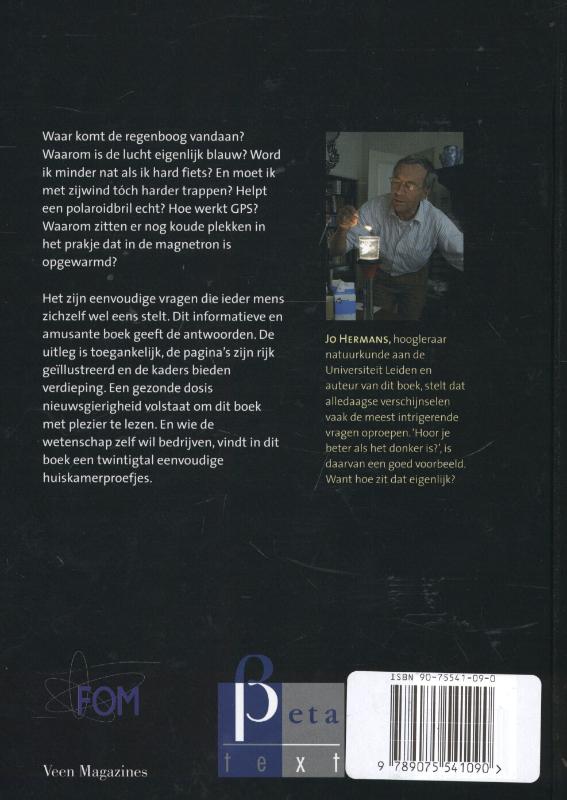 Achterkant van Hoor je beter in het donker
