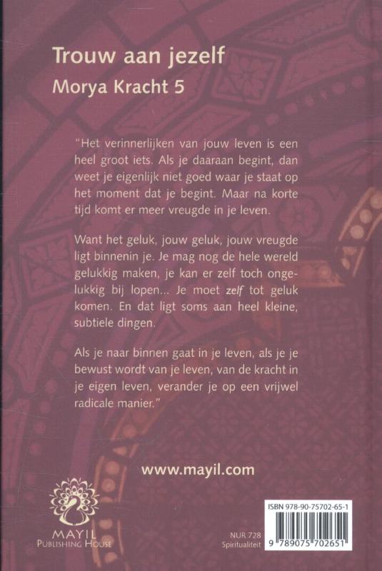 Achterkant van Trouw aan jezelf