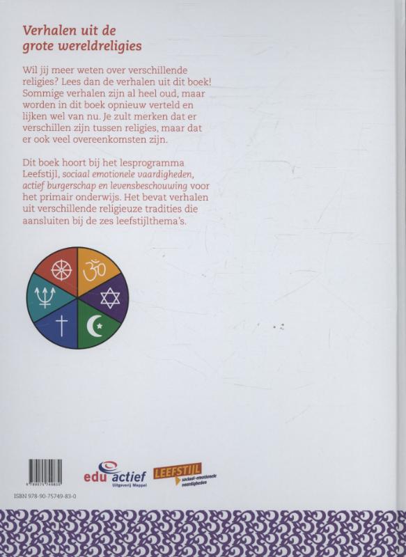 Achterkant van Verhalen uit de grote wereldreligies