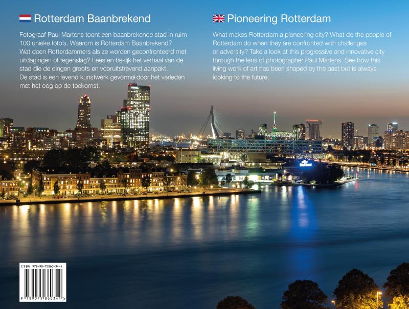 Achterkant van Pioneering Rotterdam - Rotterdam Baanbrekend