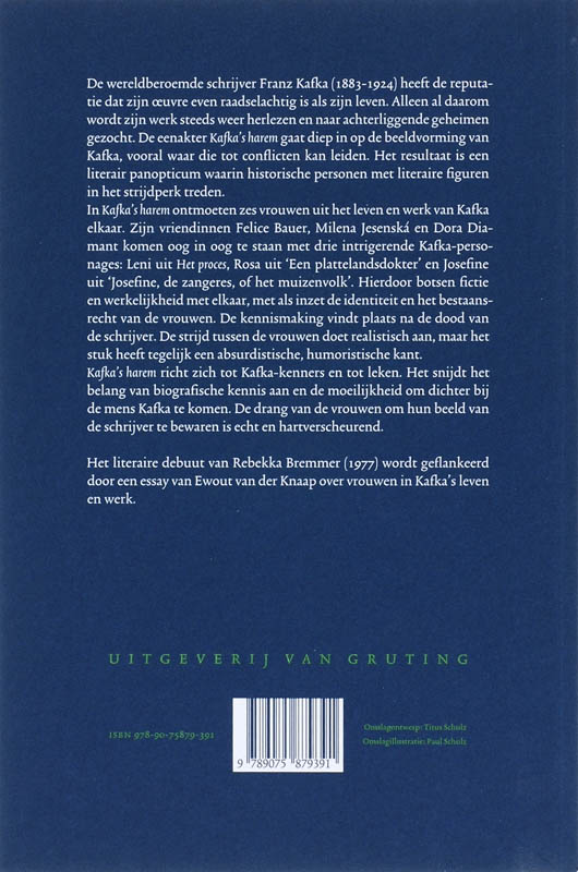 Achterkant van Kafka's Harem = Kafkas Harem, Een eenakter - A play - Ein Theaterstück