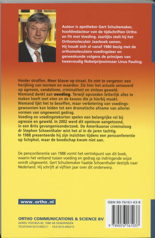 Achterkant van Honger naar geweld