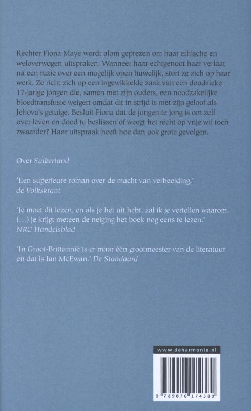 Achterkant van De kinderwet
