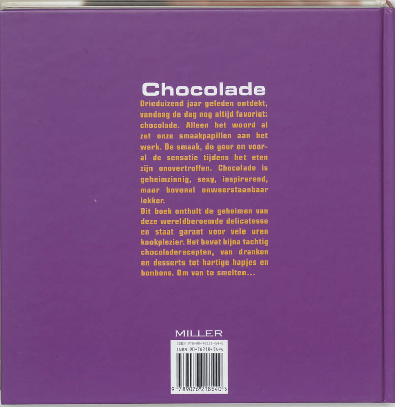 Achterkant van Chocolade