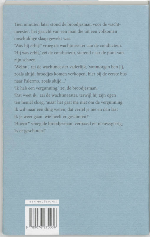 Achterkant van De dag van de uil